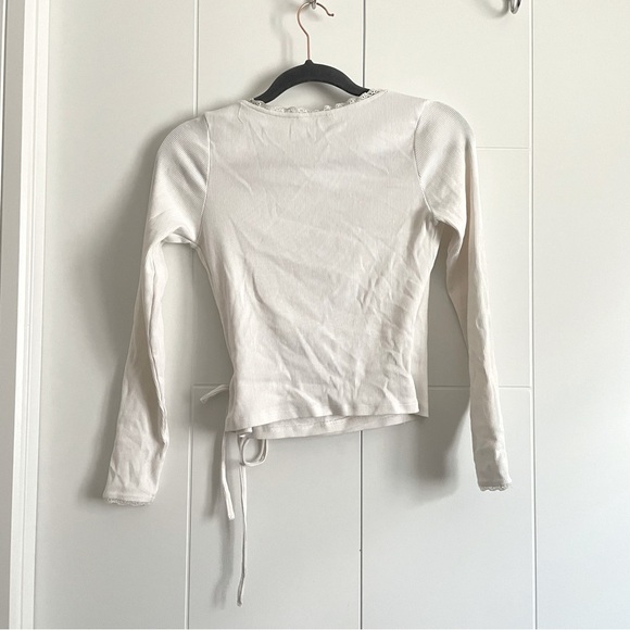 3/$45 Lace Wrap Longsleeve Top - Picture 7 of 7